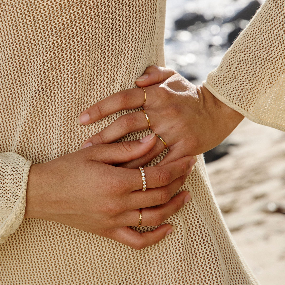 Beaded Sparkly Ring