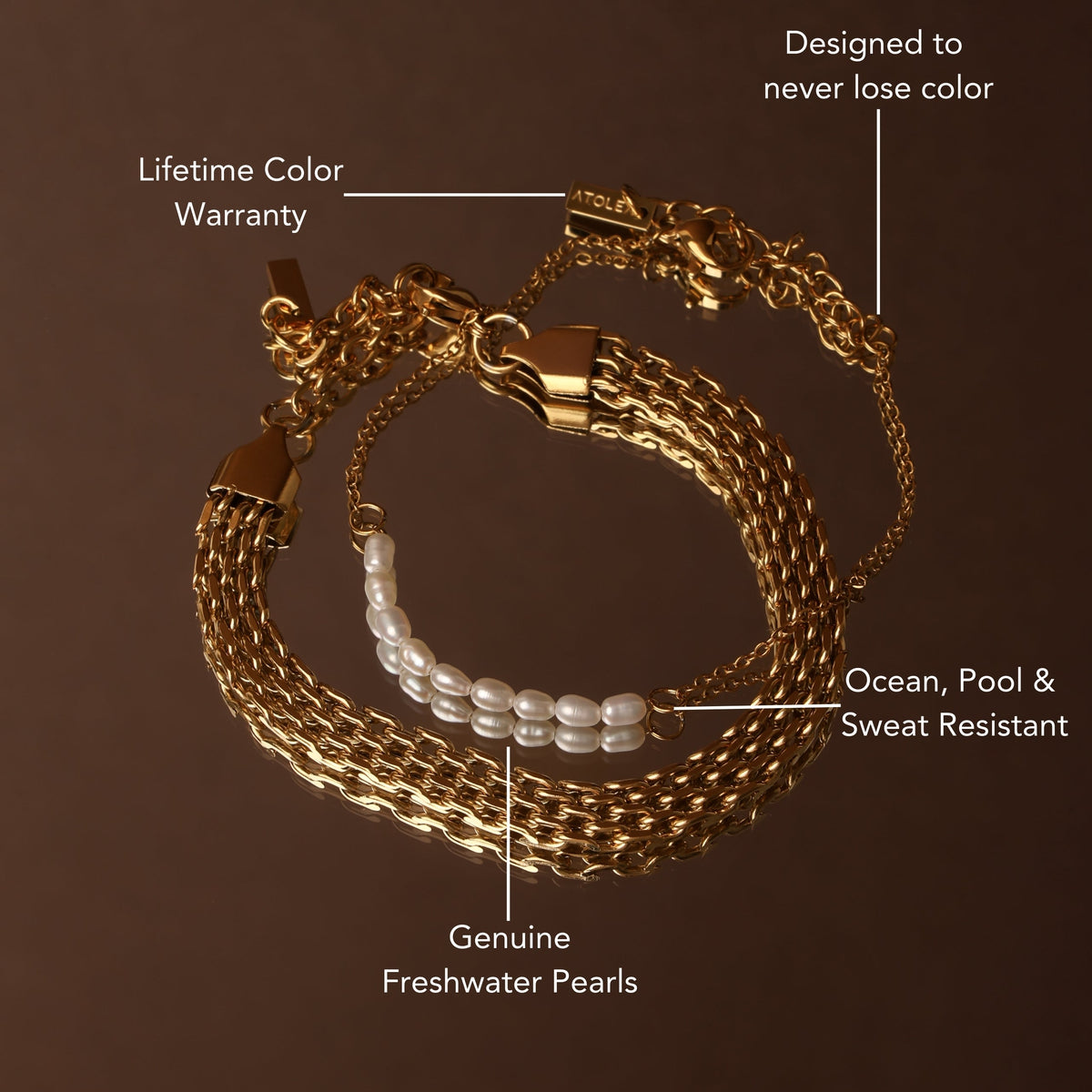 Pulsera mini de perlas de agua dulce