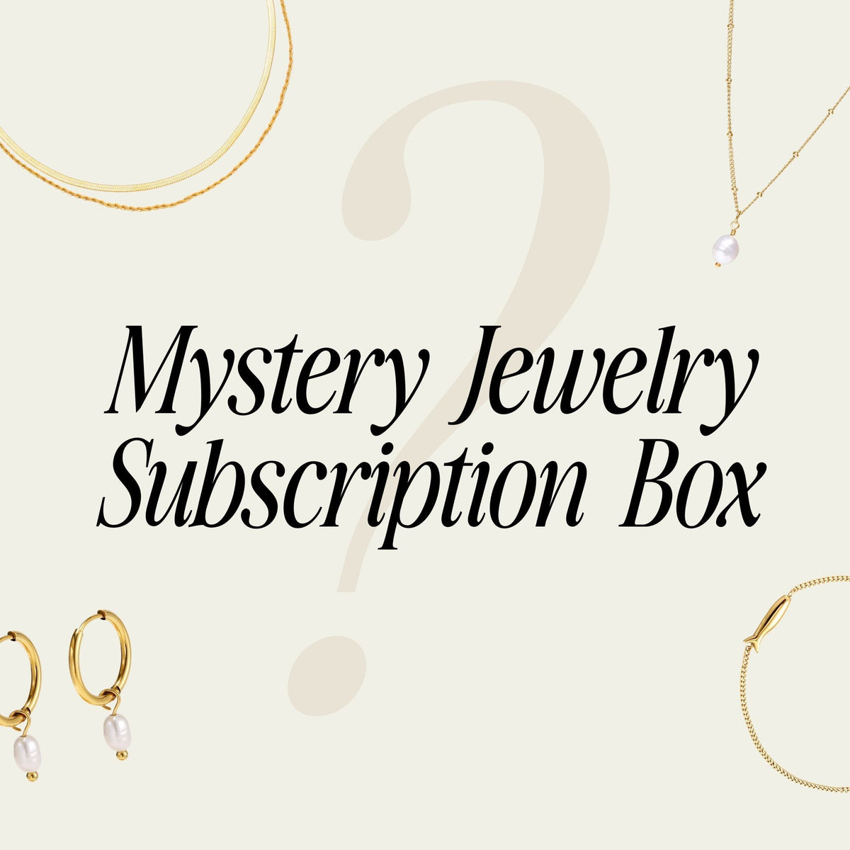 Caja de suscripción de joyería misteriosa