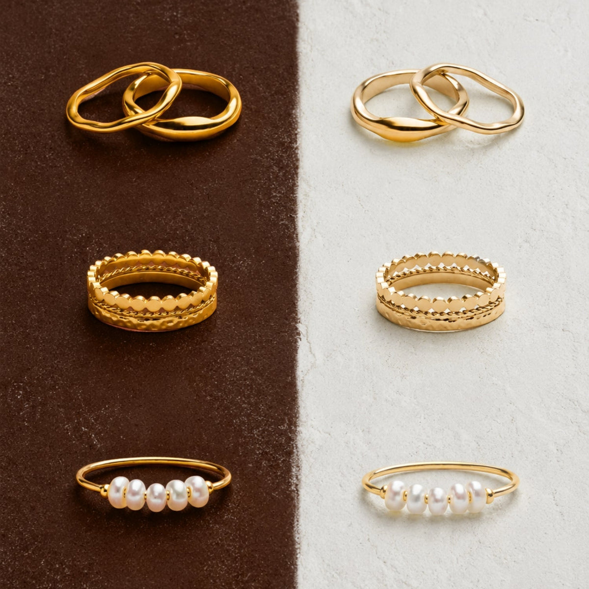 Set de anillos diarios